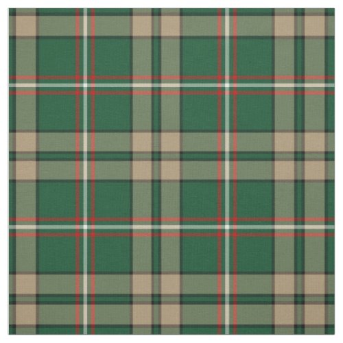 ONeill Tartan Green and Tan Irish Plaid Fabric