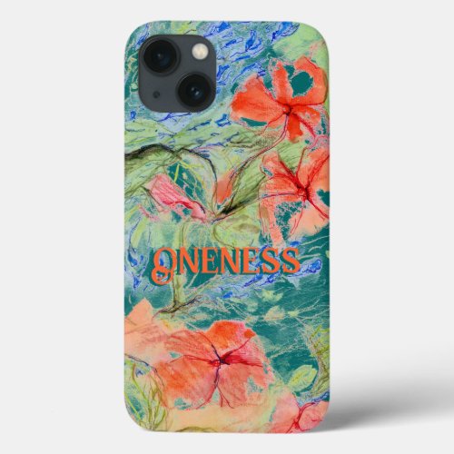 Oneness Balsam and Lobelia flowers iPhone 13 Case