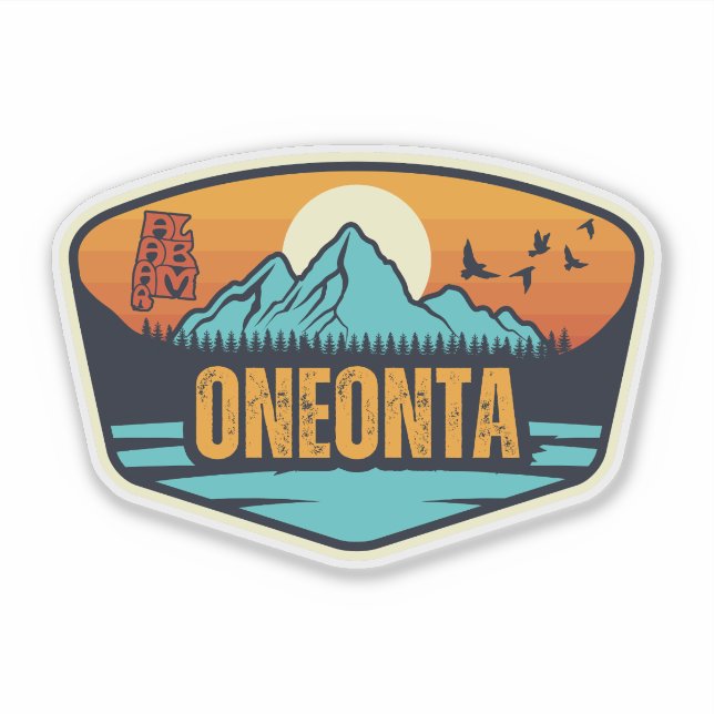 Oneonta, Alabama Sticker (Front)