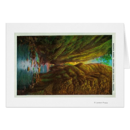 Oneonta Gorge in Columbia River Gorge Cards (Front Horizontal)