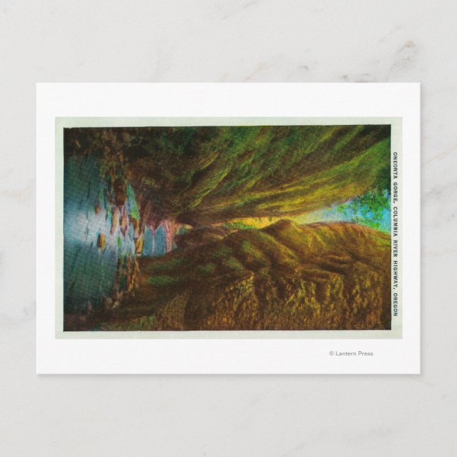 Oneonta Gorge in Columbia River Gorge Postcard (Front)