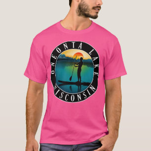 Oneonta Lake Wisconsin Paddleboarding T-Shirt