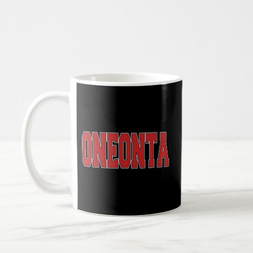 Oneonta Ny New York Varsity Style Usa Sports Coffee Mug