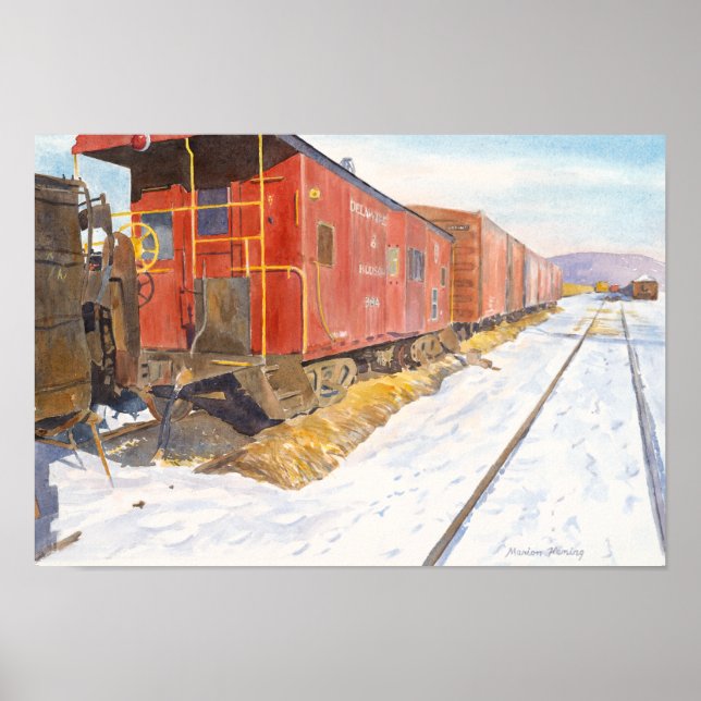 Oneonta Railroad Yard Poster (Front)