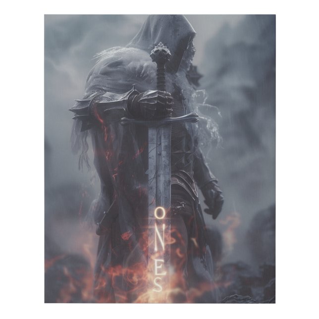 ONEs Warrior Faux Canvas Print (Front)