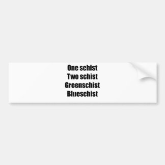 oneschistblack bumper sticker