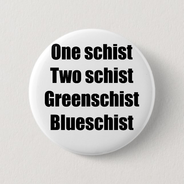 oneschistblack pinback button (Front)