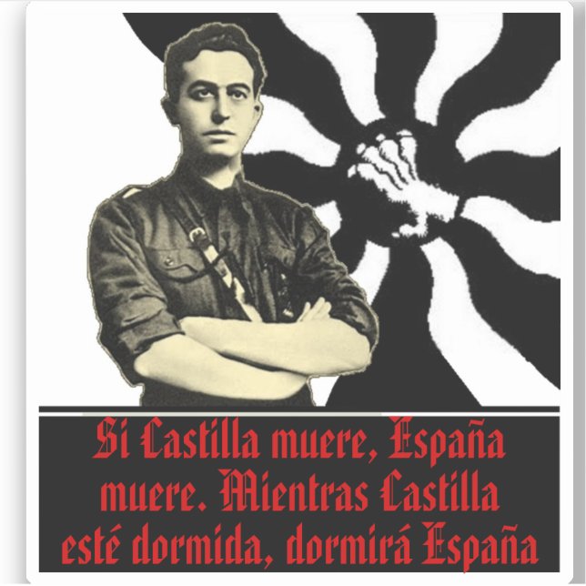 Onésimo Redondo Sticker (Front)