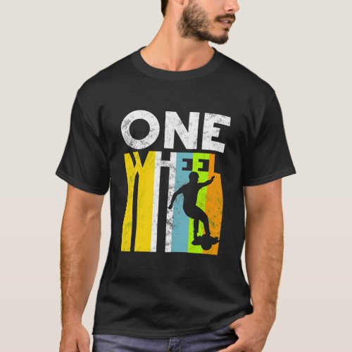 onewheel  Gift onewheel Retro colored  T_Shirt