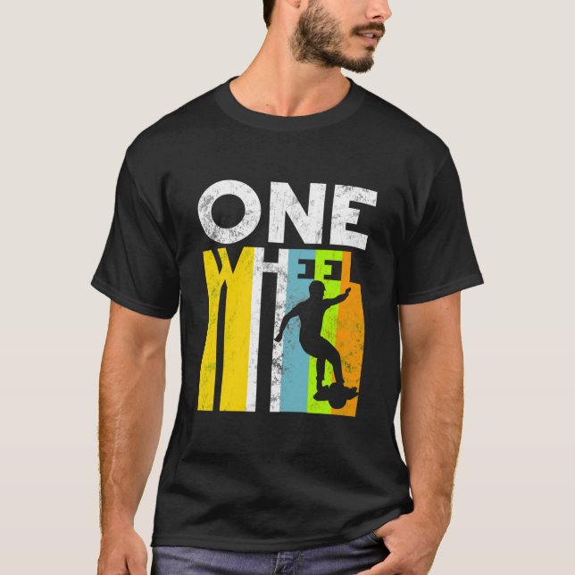 onewheel  Gift onewheel Retro colored  T-Shirt (Front)