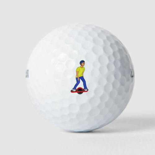 Onewheeling Dude Golf Balls