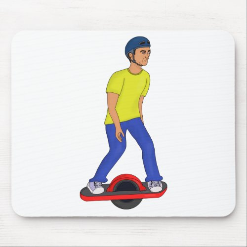 Onewheeling Dude Mouse Pad