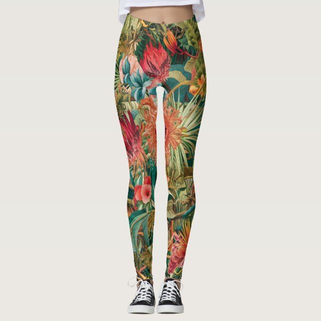Onflora Floral Legging (Front)