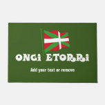 Ongi Etorri Eta Ikurri&#241;a, Welcome And Basque Flag, Doormat at Zazzle