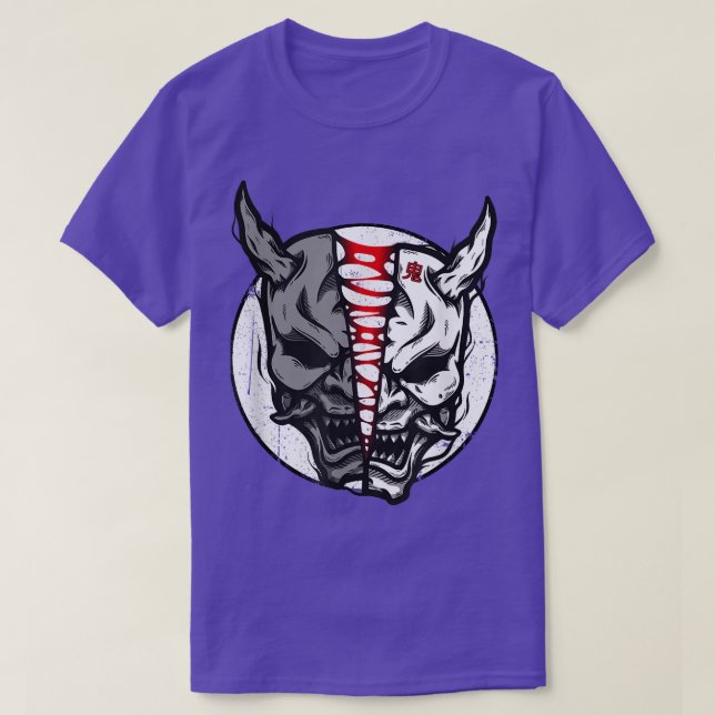 Oni Demon Japanese Devil 898 T-Shirt (Design Front)