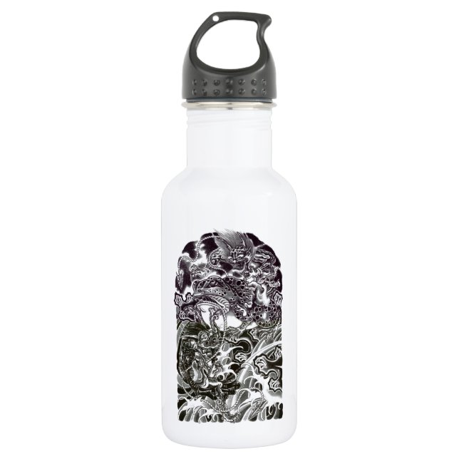 Oni Devils and Toad Water Bottle (Front)