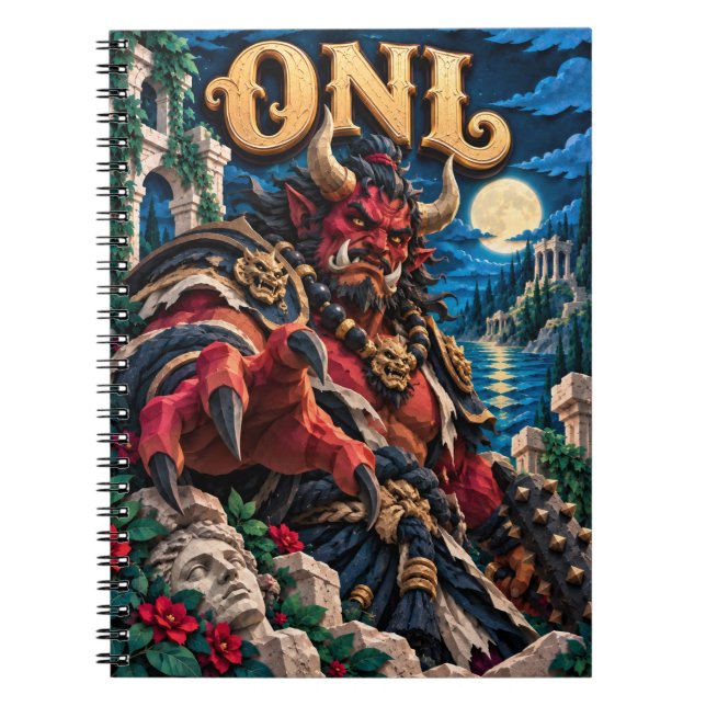 Oni, Paper Cut Monster Notebook (Front)