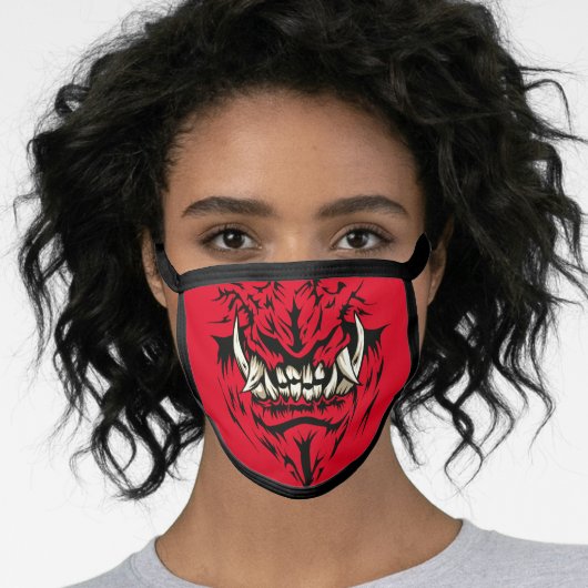 Oni Teeth Face Mask (Worn Her)