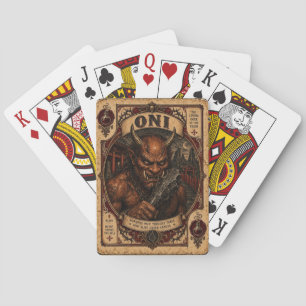Oni, Vintage Circus Monsters Poker Cards