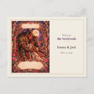 Oni Wedding Guest Book Wishes Postcard