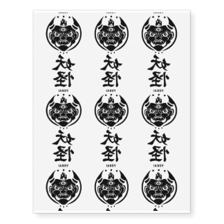 Oni Yokai 1 Temporary Tattoos