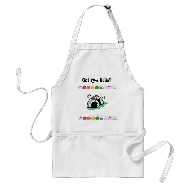 , onigiri,  Got Rice Balls? Adult Apron (Front)