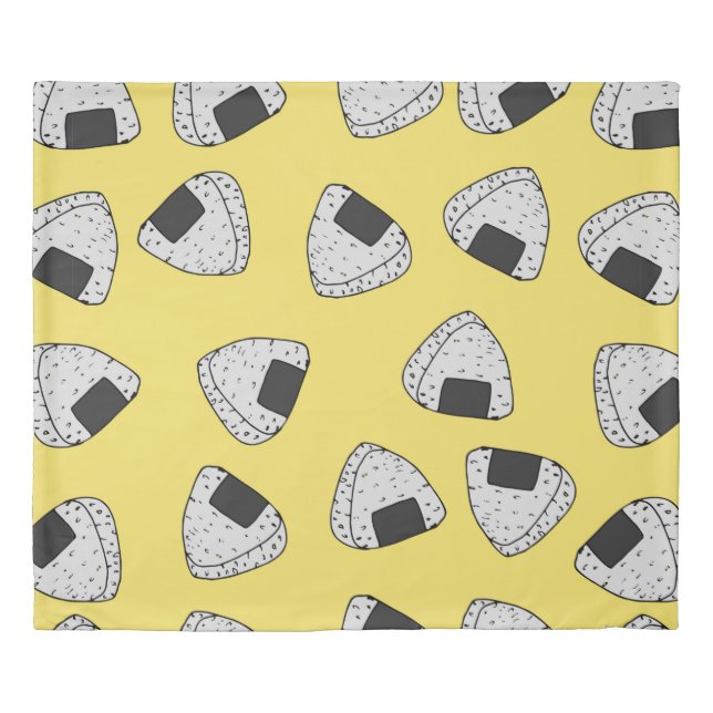 Onigiri (japanese rice ball) background. Seamless  Duvet Cover (Front)