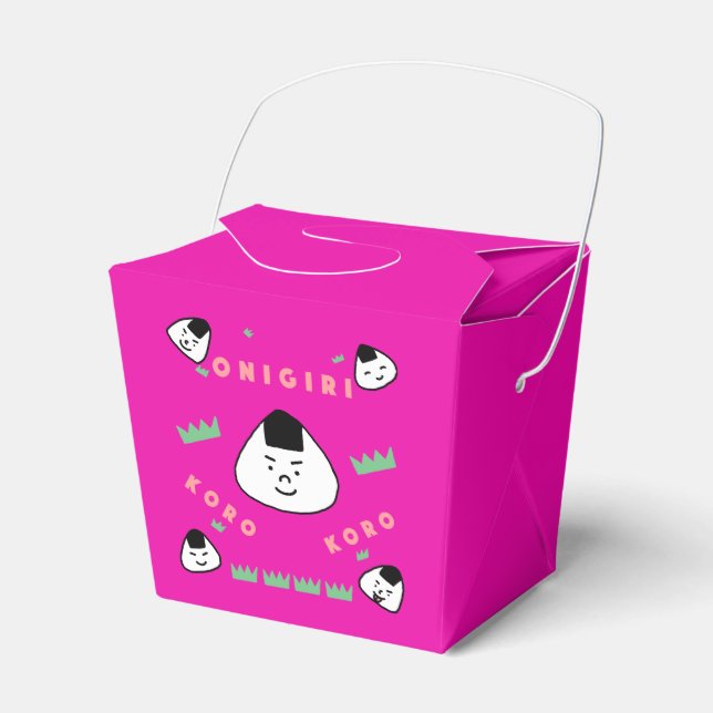 Onigiri Koro Koro (the Rolling Rice Balls) Favor Boxes (Front Side)