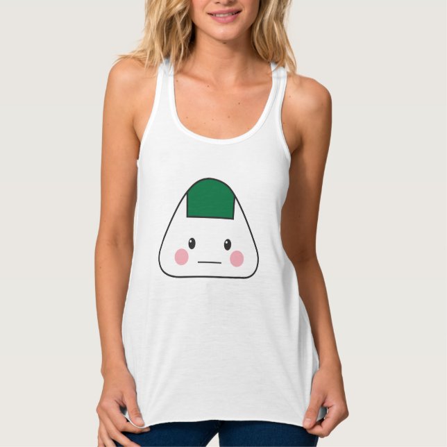 Onigiri omusubi Japanese rice ball seaweed nori Tank Top (Front)