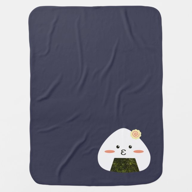 Onigiri Sushi Receiving Blanket (Front)