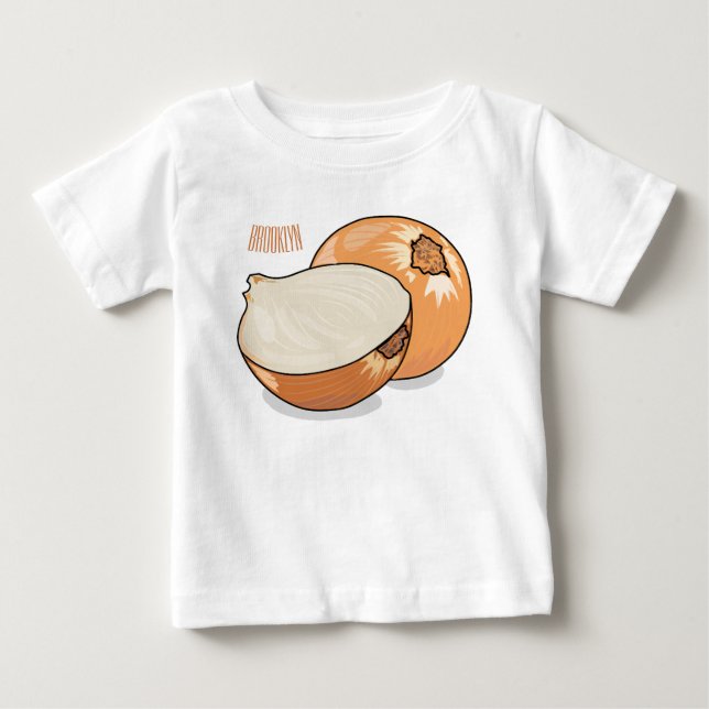 Onion cartoon illustration  baby T-Shirt (Front)