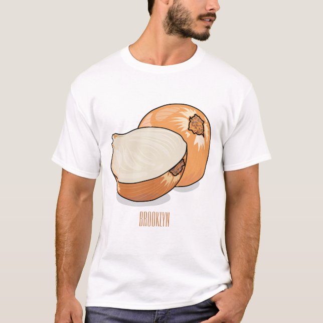 Onion cartoon illustration  T-Shirt (Front)