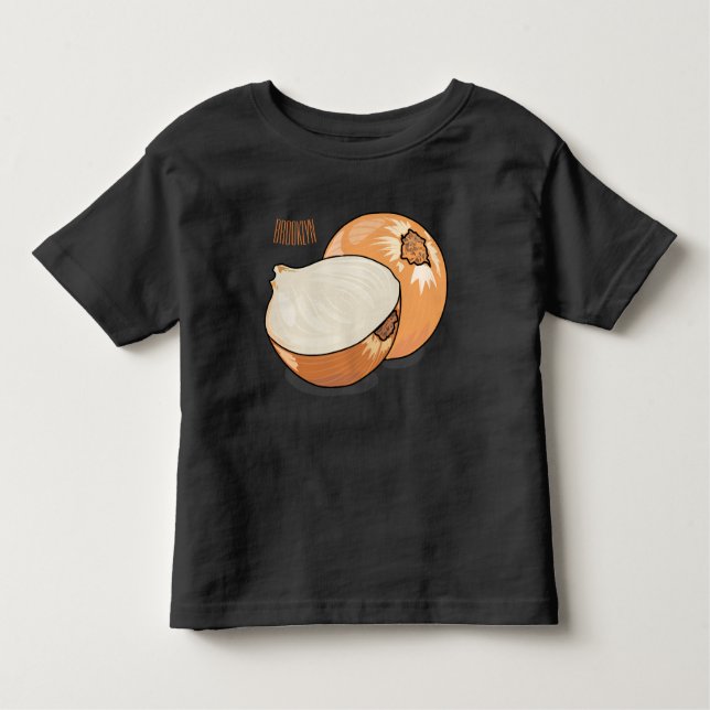 Onion cartoon illustration  toddler t-shirt (Front)