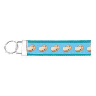 Onion cartoon illustration wrist keychain