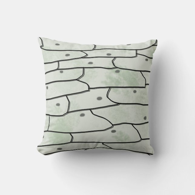 Onion Cells Throw Pillow (Front)