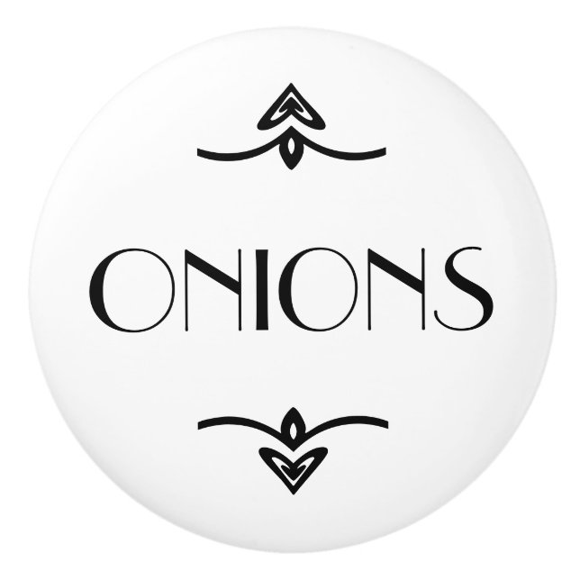 Onion Drawer Ceramic Knob (Front)