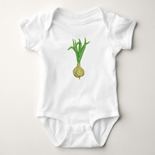 Onion Gardening Plant Baby Bodysuit