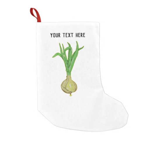 Onion Gardening Plant Small Christmas Stocking