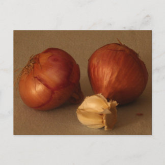 Onion & Garlic Postcard