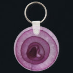 Onion Keychain<br><div class="desc">A macro photo of a red onion.</div>