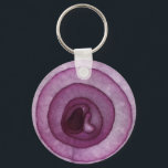 Onion Keychain<br><div class="desc">A macro photo of a red onion.</div>