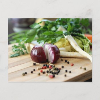 Onion Kitchen Postcard by Wonderful12345 at Zazzle