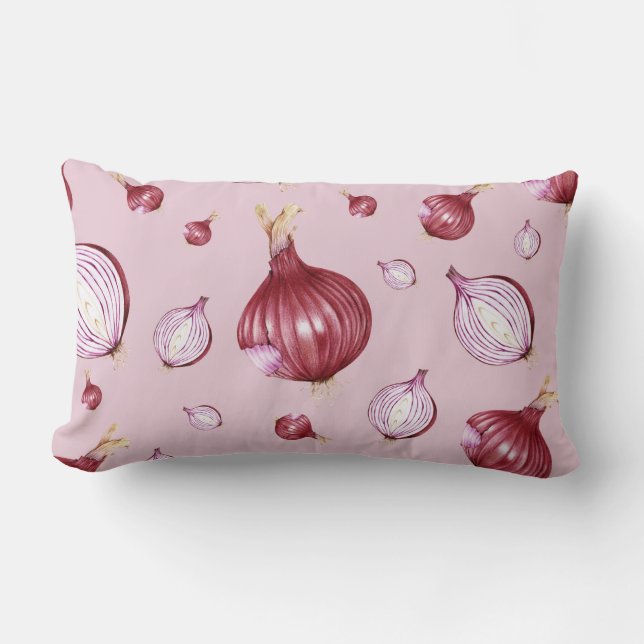 Onion Pattern Lumbar Pillow (Front)