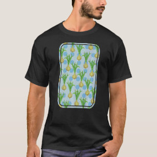 Onion pattern vector onions and polka dots T-Shirt