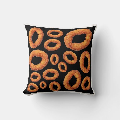 Onion ring girls throw pillow