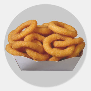 Onion Rings Classic Round Sticker