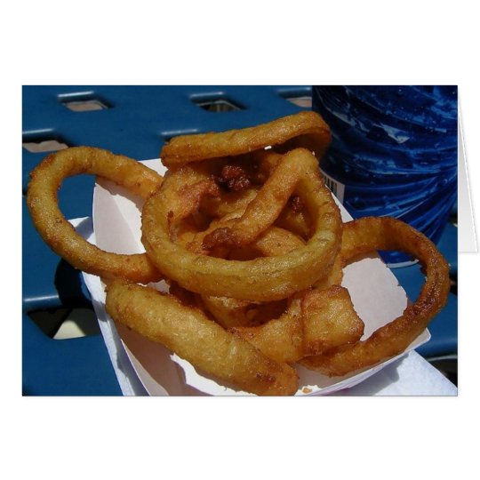 Onion Rings Fried Card