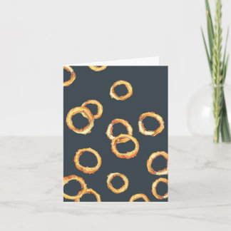 Onion rings Greeting Card
