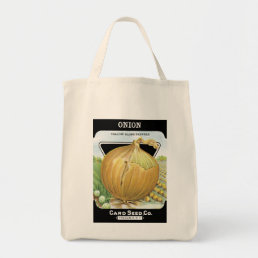 Onion Seed Packet Label Tote Bag