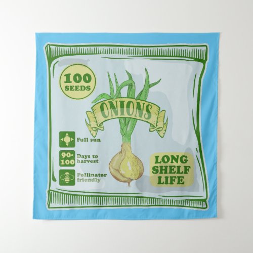Onion Seeds Tapestry